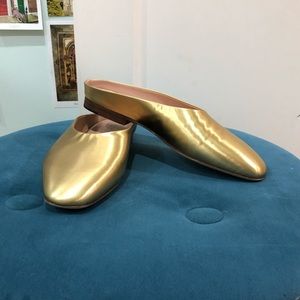 Via Spiga Gold Flats